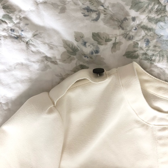 41 Hawthorne Tunic Button Down Ivory Top - Picture 4 of 8